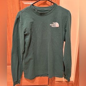 The North Face. Men’s small forest green long sleeve cotton t shirt.